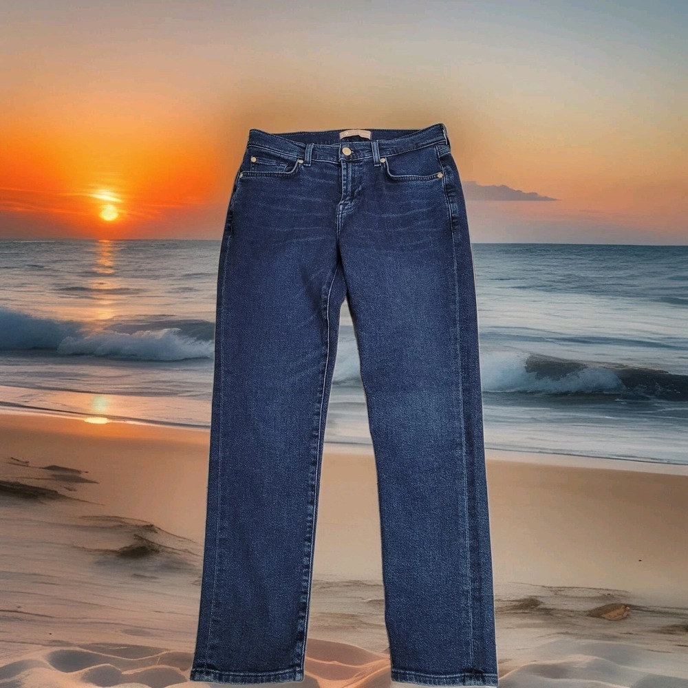 7 For All Mankind Jeans‎ Women's 26 LUXE VINTAGE 29x28 Mid Rise Stretch